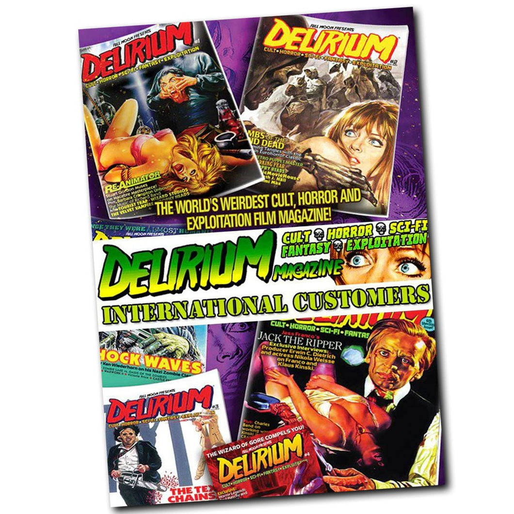 Delirium Magazine Subscription: Issues #38-#41 (INTERNATIONAL ONLY)