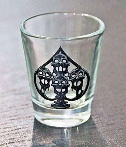 Haunted Casinos Shot Glass (Spades) - Brands and Franchises