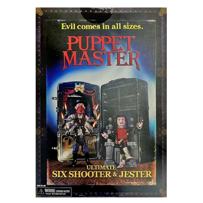 Puppet Master - 7” Scale Action Figures - Ultimate Six-Shooter & Jester 2-Pack - Collectables and Clothing