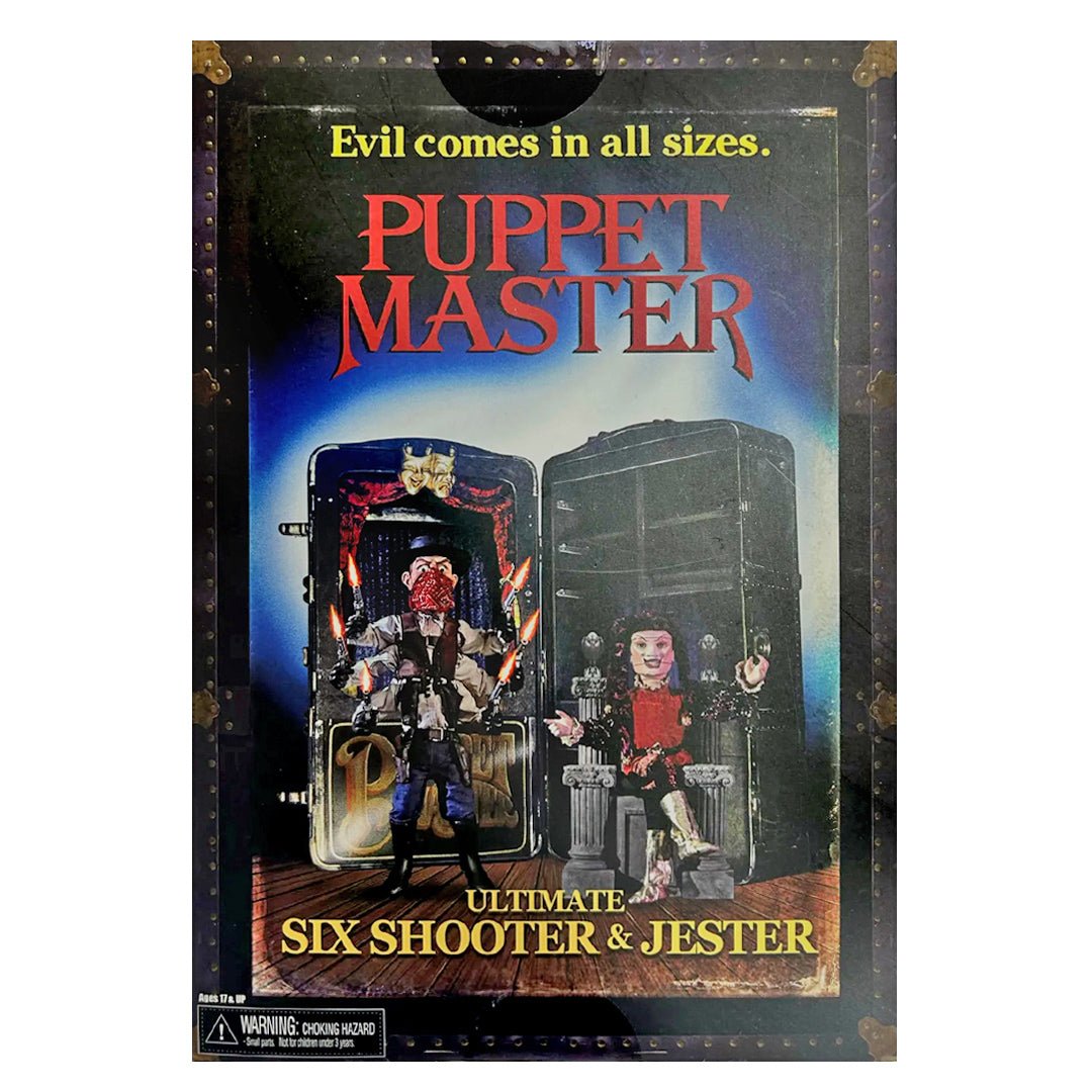 Puppet Master - 7” Scale Action Figures - Ultimate Six-Shooter & Jester  2-Pack